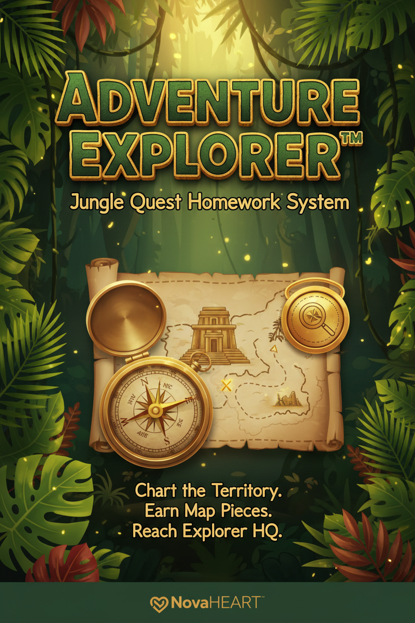 Adventure Explorer Jungle Quest Homework System Cover