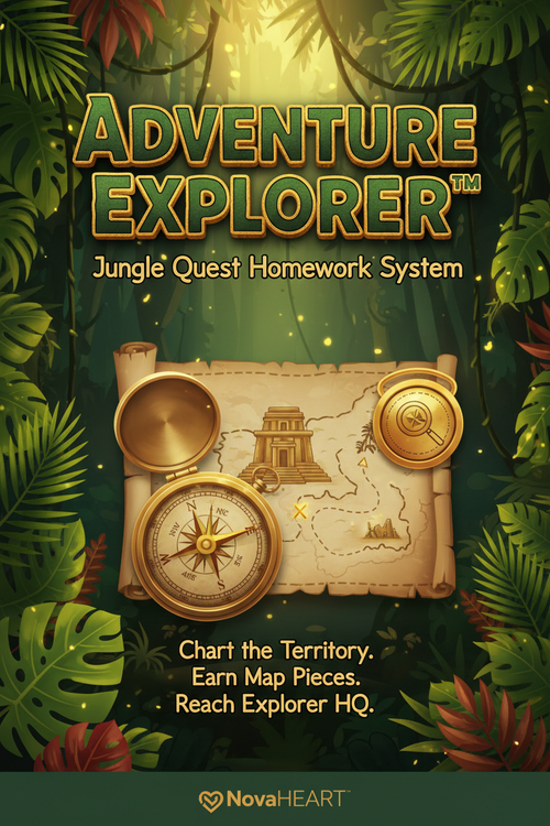 Adventure Explorer Jungle Quest Homework System Cover