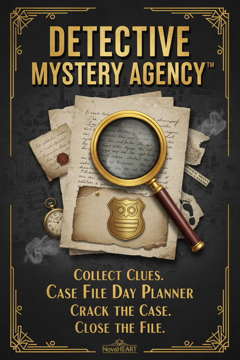 Detective Mystery Agency Case File Day Planner product cover